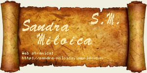 Sandra Miloica vizit kartica
